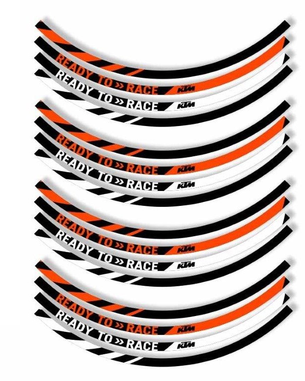 Bagoros 17 inch Velg Stickers KTM Get Duked