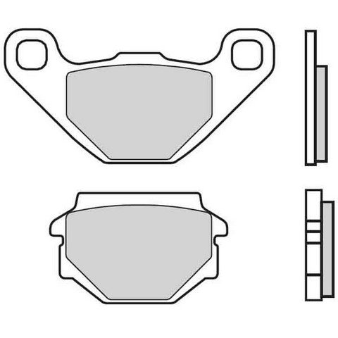Brembo Remblok Carbon Ceramic Scooter achterzijde 07015CC
