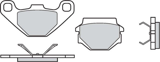 Brembo Remblok Carbon Ceramic achterzijde 07BB07TT