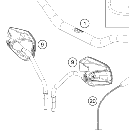 KTM Spiegel origineel