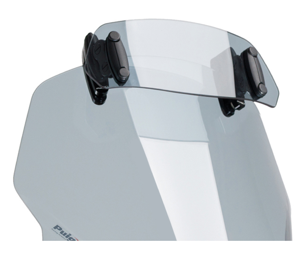 Puig Verstelbaar Opzet Ruitje Clip-On Licht Getint 230 x 90 MM