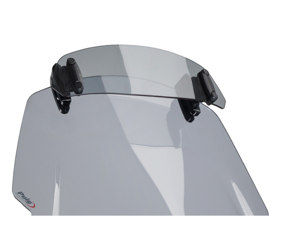 Puig Verstelbaar Opzet Ruitje Clip-On Licht Getint 277 x 100 MM