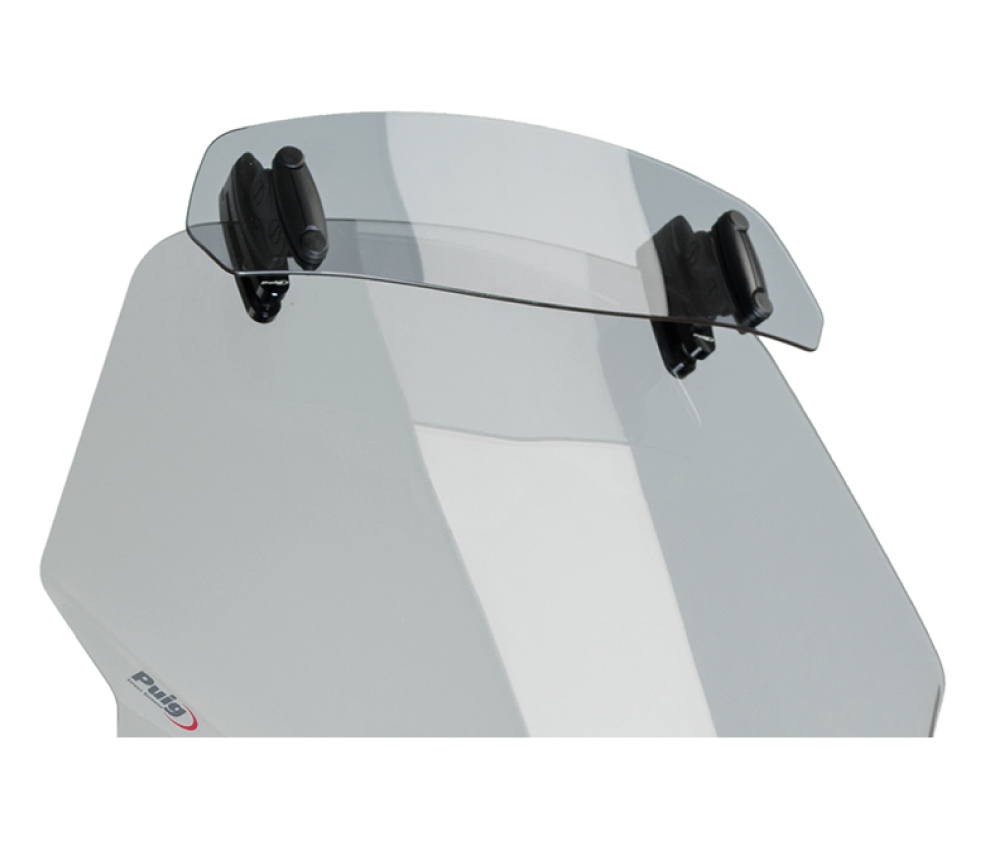Puig Verstelbaar Opzet Ruitje Clip-On Licht Getint 325 x 102 MM