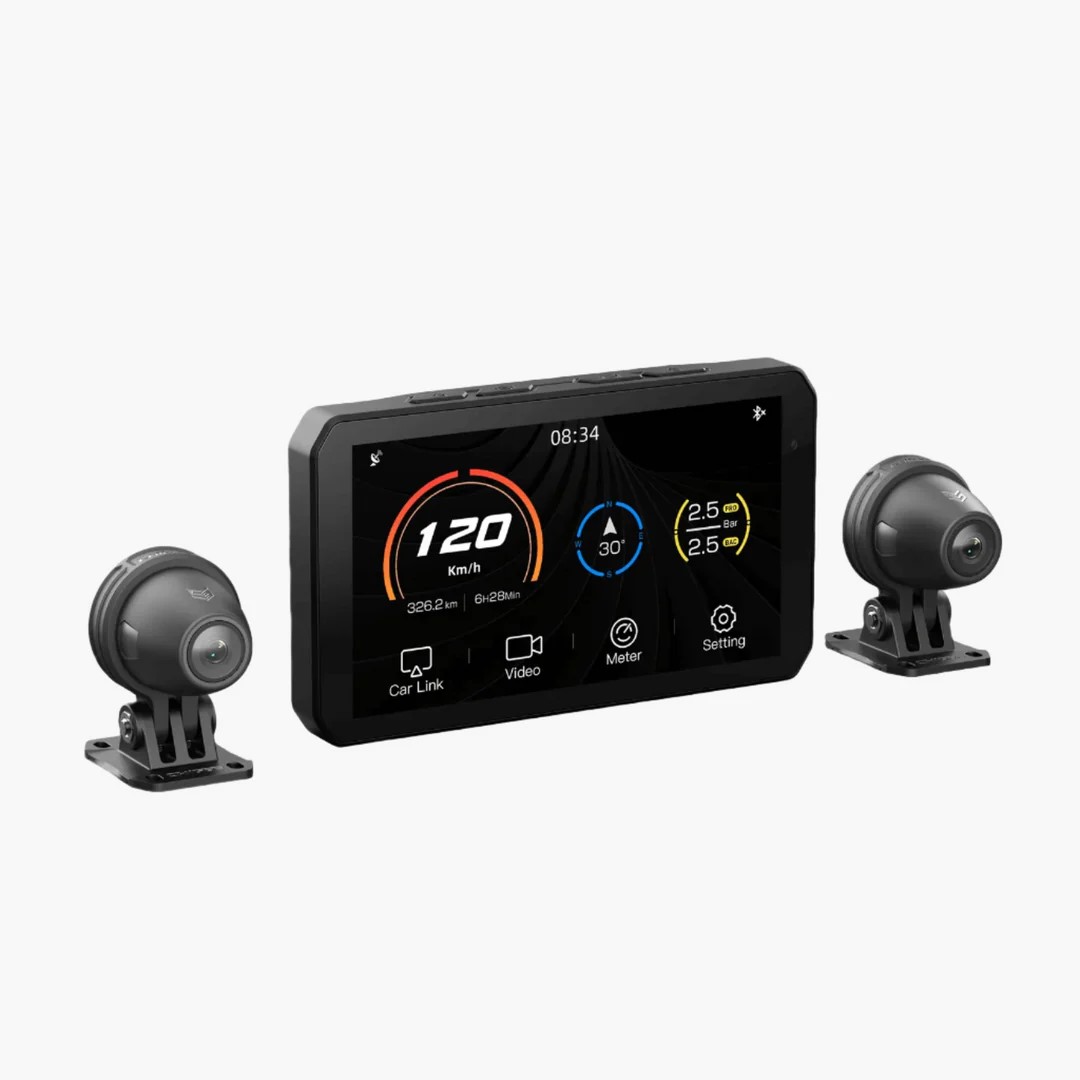 Chigee AIO-5 Lite motorfiets infotainmentsysteem CarPlay / Android Auto