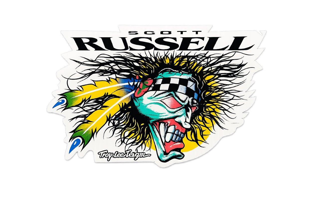 STICKER SCOTT RUSSEL "Screaming Chief" Troy Lee Design