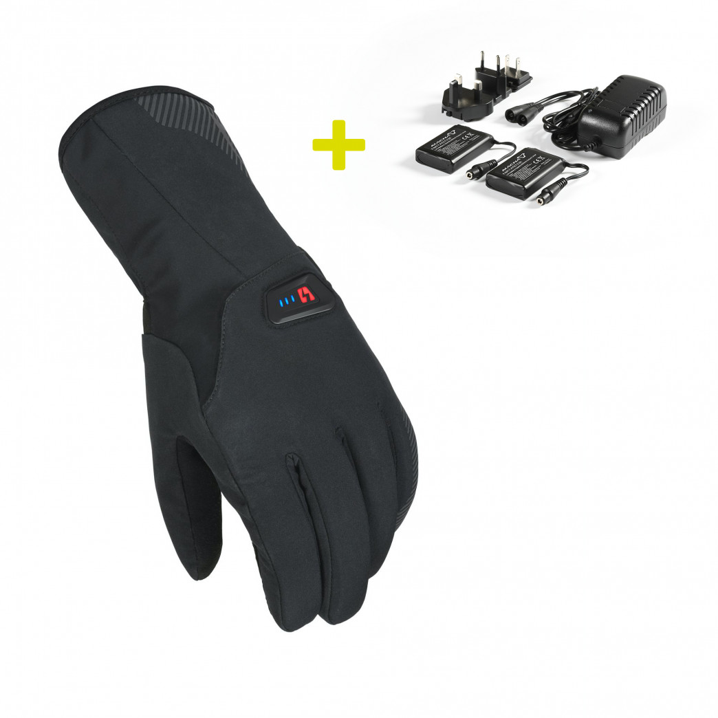 Macna Spark KIT Verwarmde Handschoenen Inclusief 7,4V 2200mAh Accu's en Lader Maat XS