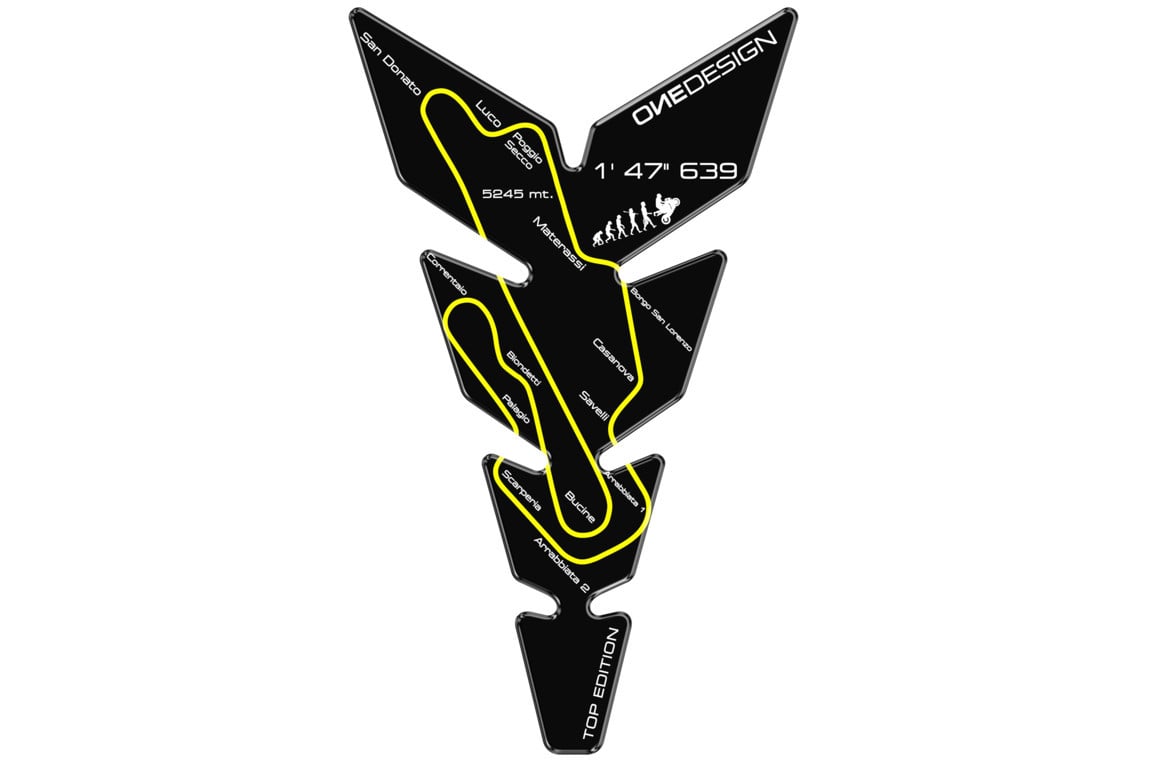 Puig Motorfiets Tankpad Mugello Zwart