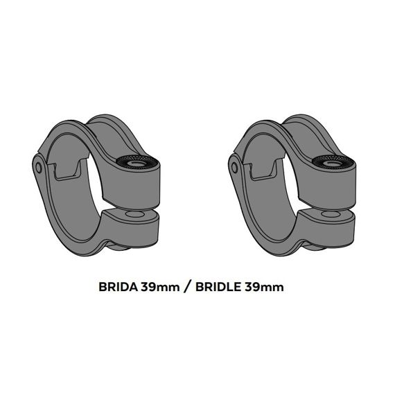 Puig 39 mm Klemmen voor LED Mistlampen Beam montage
