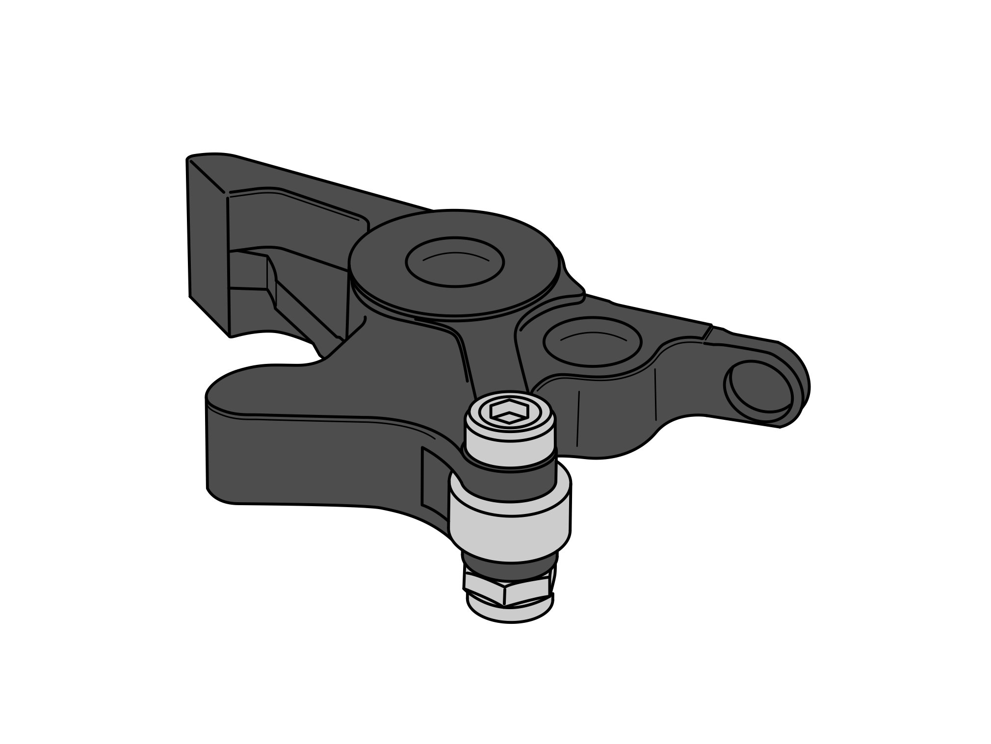 Puig Rem Hendel Adapter Yamaha X-Max 125 / 300 / Techmax Vanaf 2023