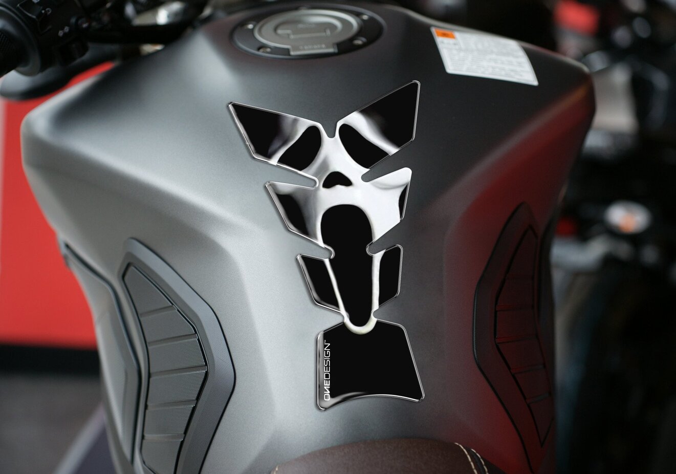Puig Motorfiets Tankpad Scream Zwart