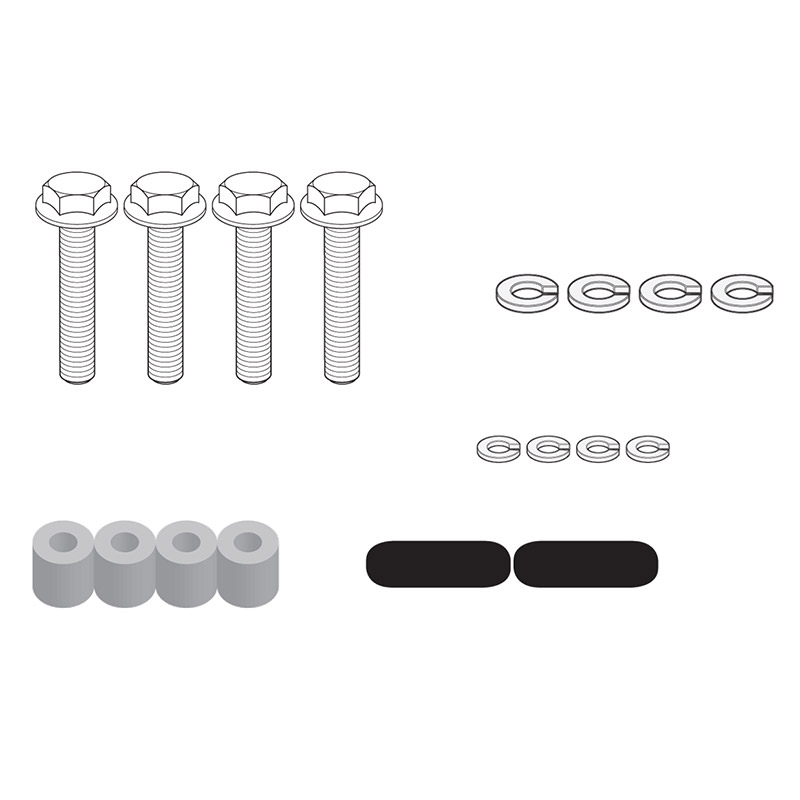 Givi 2130KIT Voor Montage 2130FZ Topkofferrek Op Yamaha MT-07 Tracer / Tracer 700