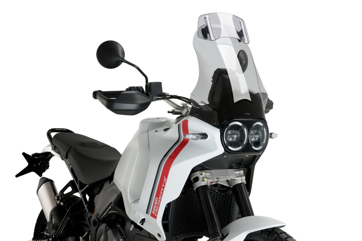 Puig Touring Windscherm Met Opzet Ruitje Ducati DesertX Vanaf 2022