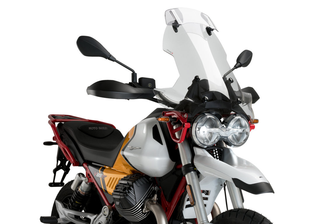 Puig Touring Windscherm Helder Met Opzet Ruitje Moto-Guzzi V85 TT / Travel Vanaf 2019