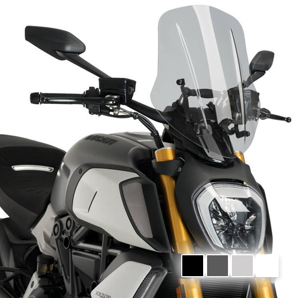 Puig New Generation Touring Windscherm Ducati Diavel 1260 / S Vanaf 2019