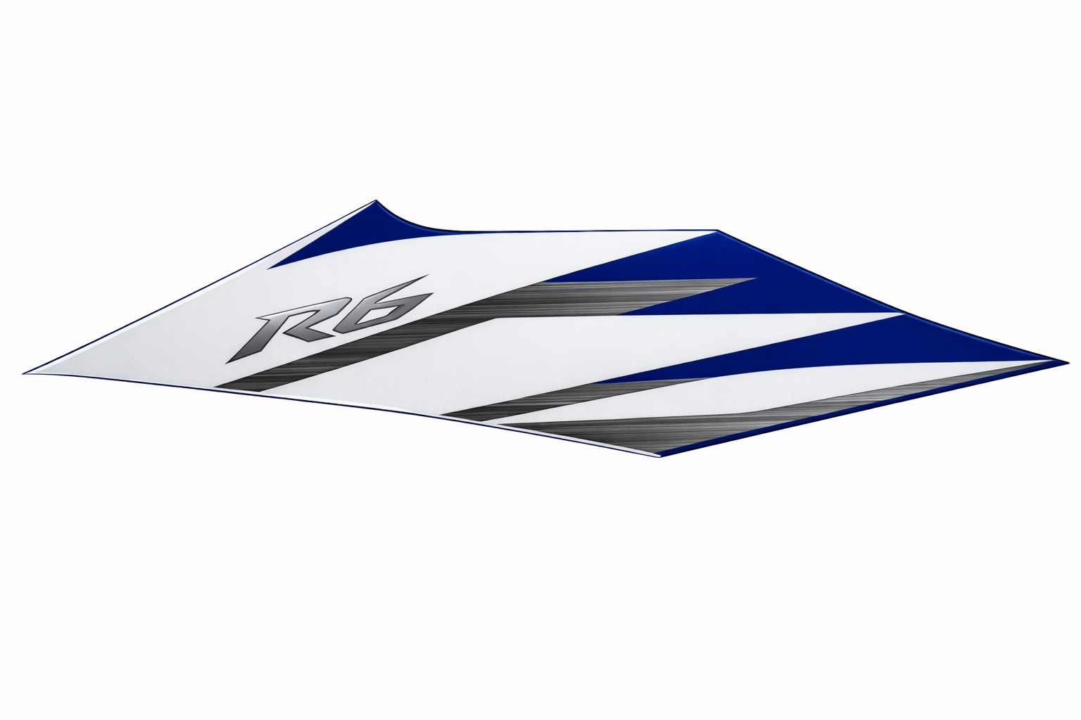 Yamaha Embleem Sticker YZF-R6 Kuip links blauw wit 2C0-28391-00