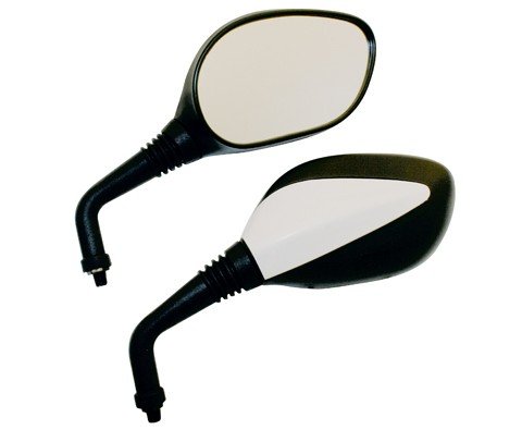 Spiegels universeel BASIC Zwart set