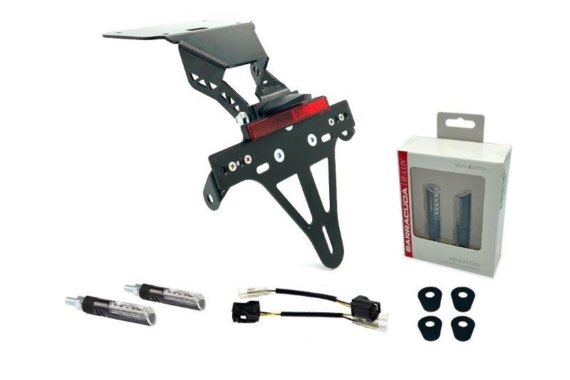 Alpha Technik Kentekenplaathouder Kit met knipperlicht voor Yamaha YZF-R3 / MT03 20-