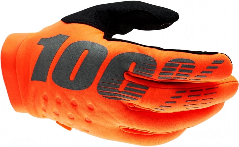 100% Brisker Orange Gloves handschoenen motorfiets - fiets maat L