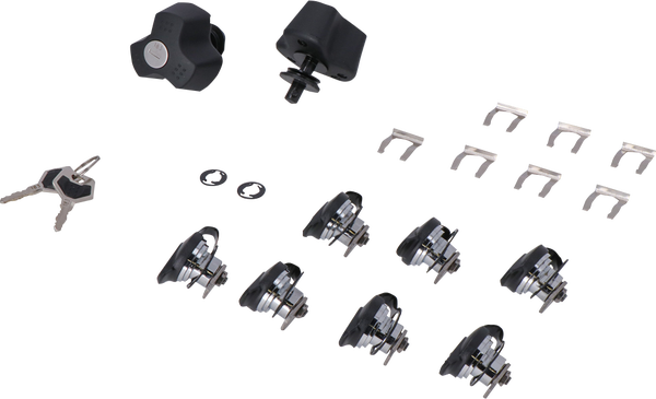 SW-Motech Slotenset  + Anti Diefstal Voor Pro Zijkofferrekken Trax Adventure Topkoffer / Zijkoffers 7 Cilinders / 2 Sleutels