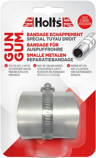 Holts Gun Gum motorfiets uitlaat metalen reparatie bandage 210 x 200 mm