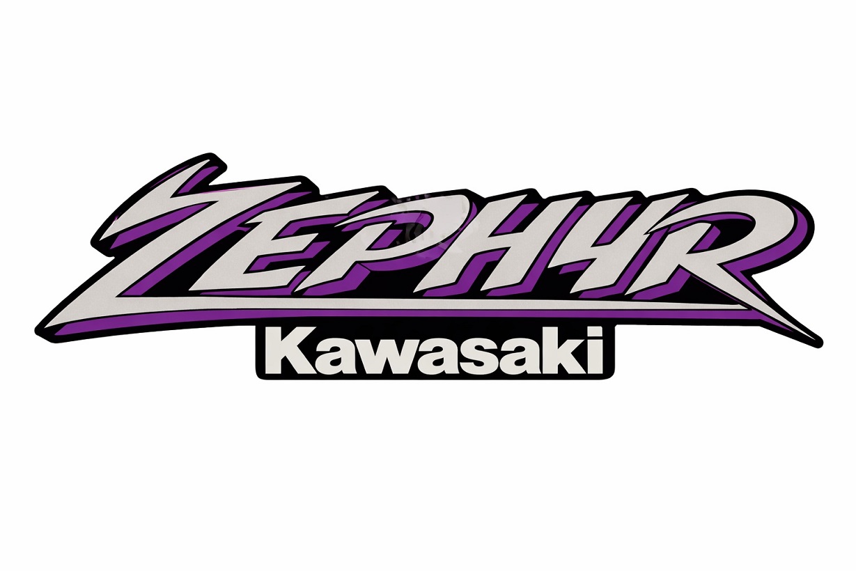 Kawasaki embleem ZR750 Zephyr Tank Paars Grijs 56050-1527