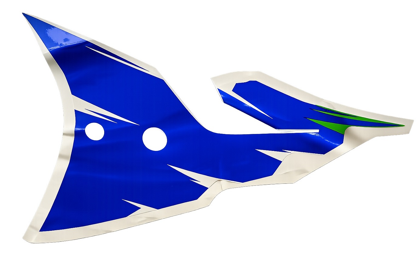 Kawasaki embleem ZXR750 KUIP Links BLAUW 56060-1792