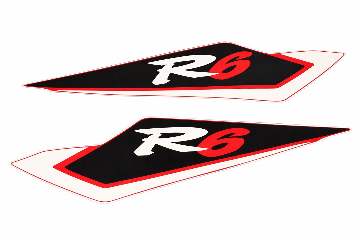 Yamaha Embleem Sticker set YZF-R6 2001 kontje rood zwart wit 5MT-2173L-00