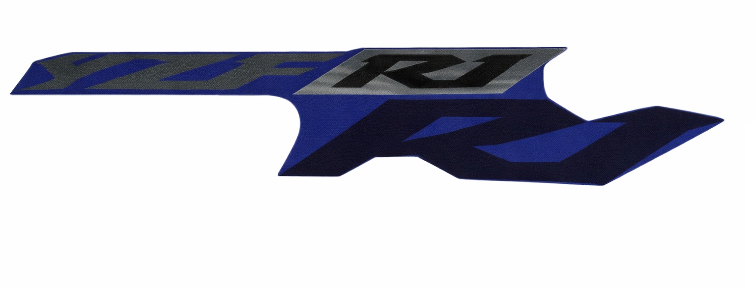 Yamaha Embleem YZF-R1 2002 kuip blauw rechts R1 5PW-28392-10