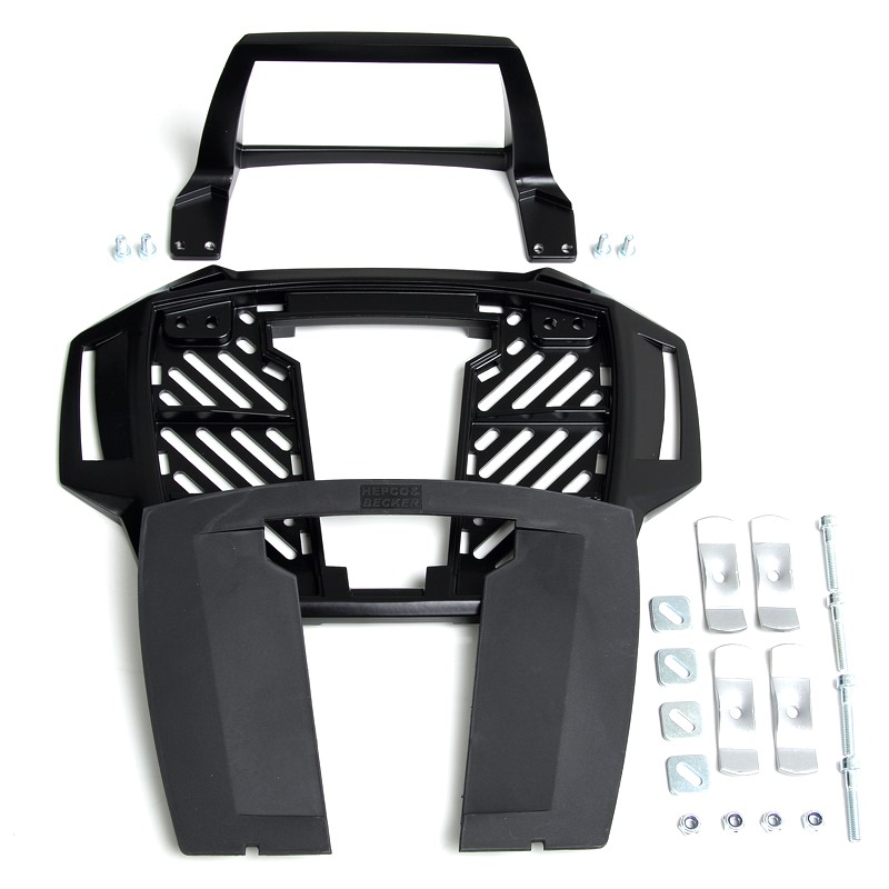 Hepco&Becker Topkoffer adapter Alurack zwart universeel