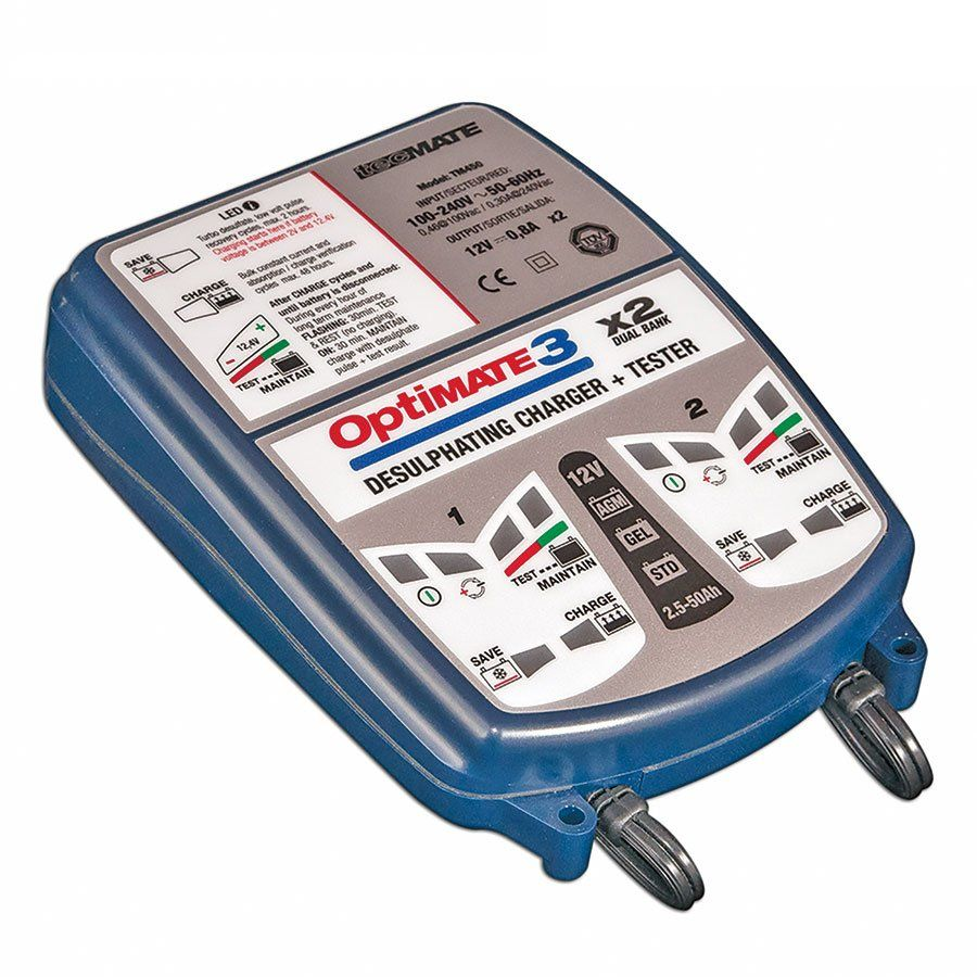 Optimate 3 x 2 Acculader / druppellader 12 volt TM450