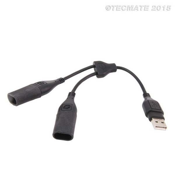 Tecmate Optimate O-110 USB kabel Y-Splitter met Apple codering