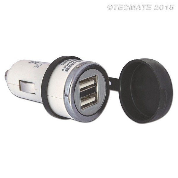 Tecmate Optimate O-106 USB lader auto stekker 2x USB