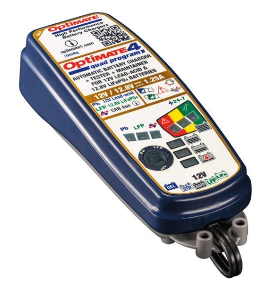 Optimate 4 Quad Program Acculader / Druppellader TM630