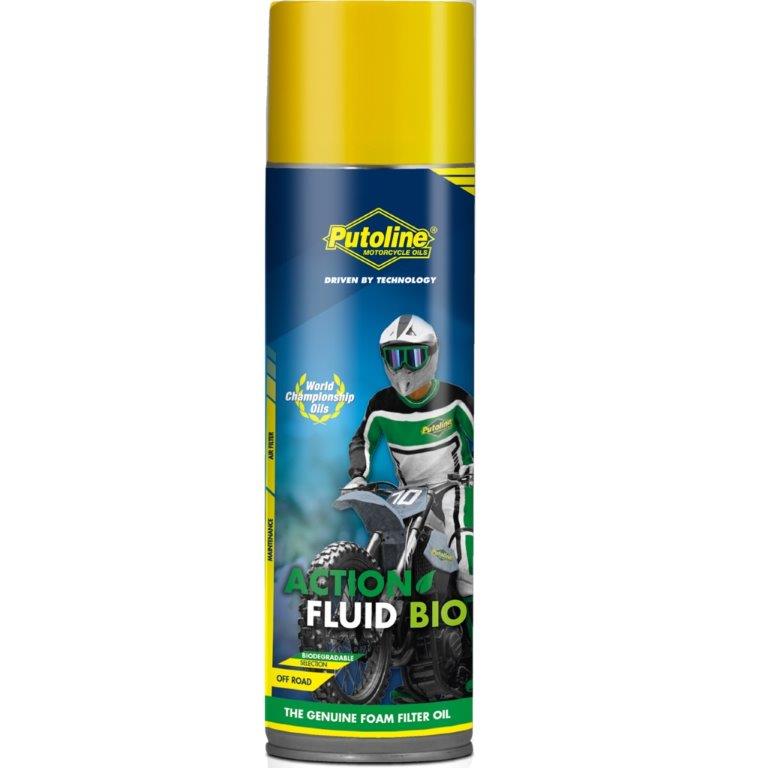 Putoline 600 ml aerosol Action Fluid Bio motorfiets luchtfilterolie