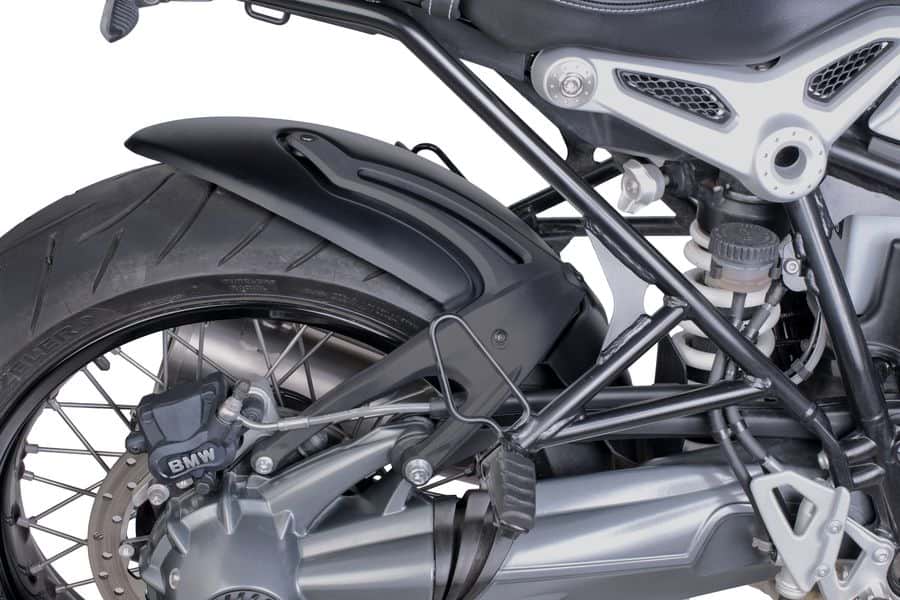 Puig Achterspatbord S Mat Zwart Met Alu Support BMW R NineT / Pure / Racer