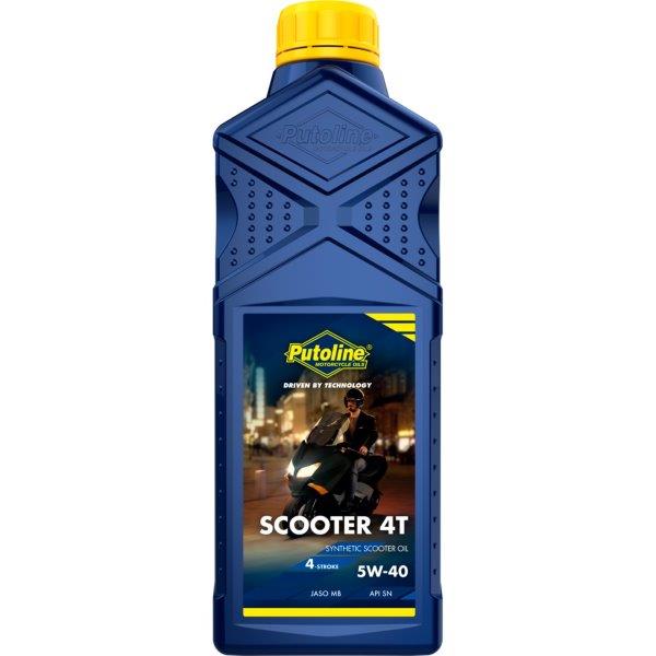 Putoline 1 liter Scooter 4T 5W-40 semi-synthetische 4-takt motorfietsolie