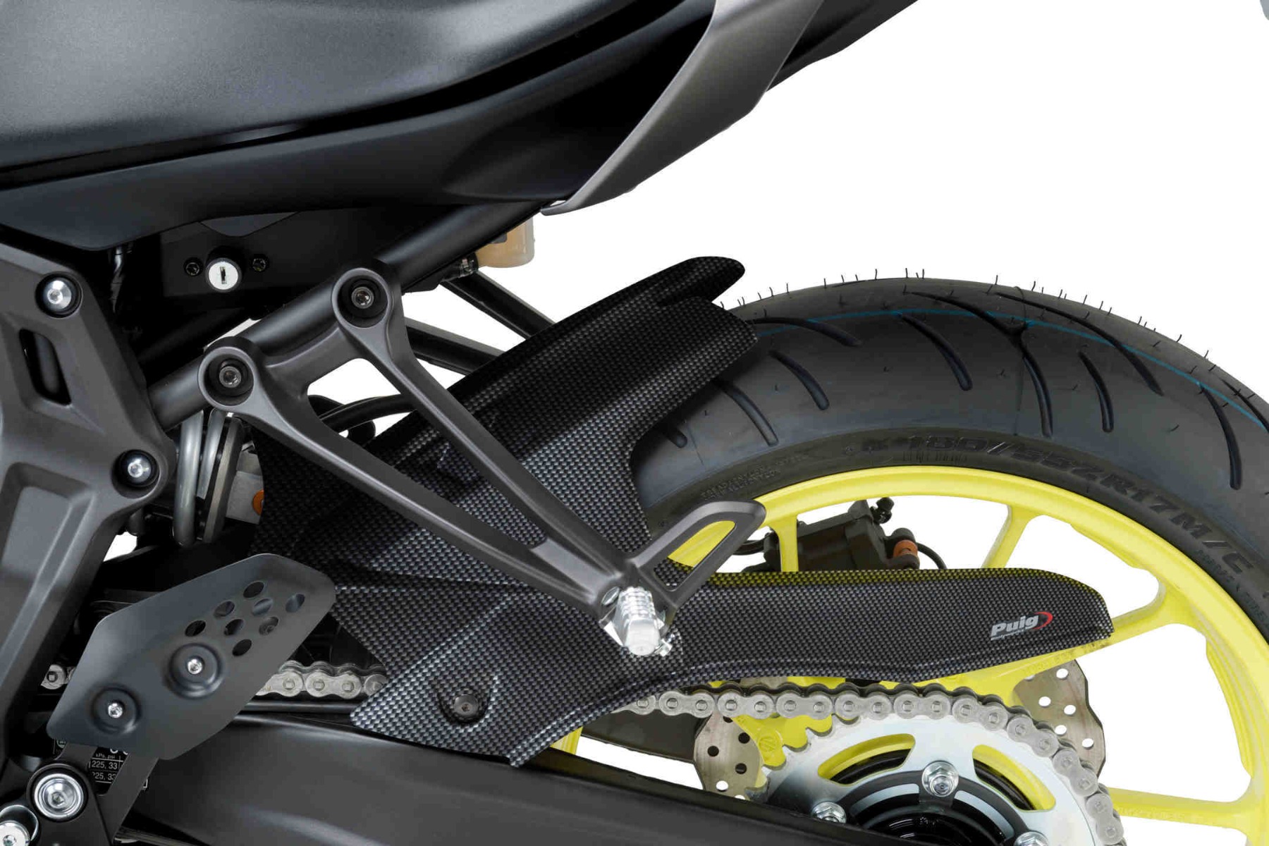 Puig Achterspatbord S Carbon Look Yamaha MT 07 / XSR 700 Vanaf 2014