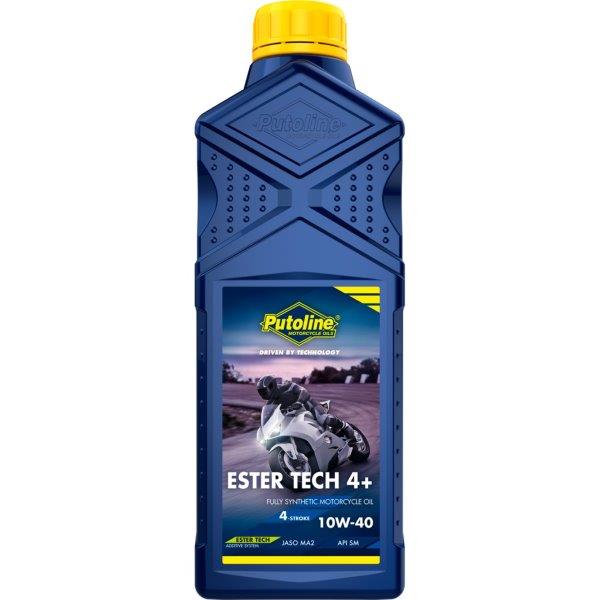 Putoline 1 liter Ester Tech 4+ 10W-40 vol-synthetische 4-takt motorfietsolie