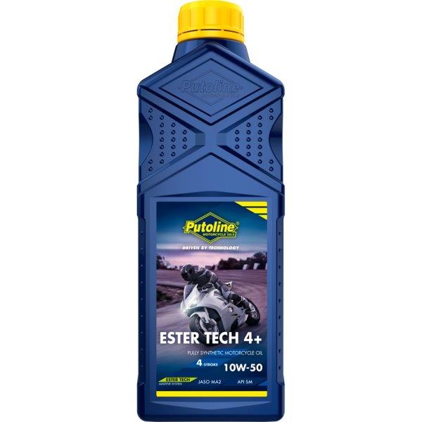 Putoline 1 liter Ester Tech 4+ 10W-50 vol-synthetische 4-takt motorfietsolie