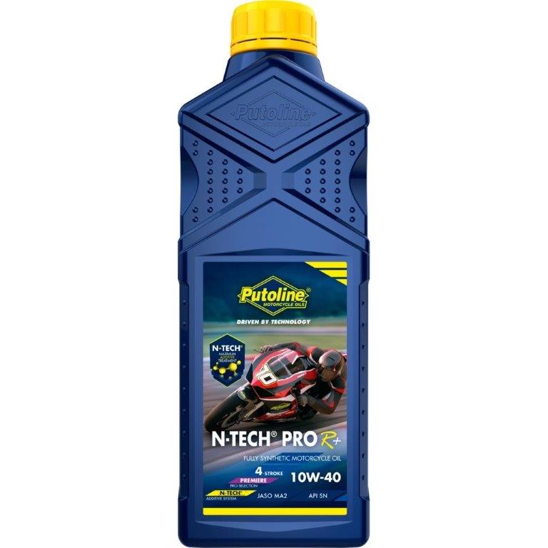 Putoline 1 liter N-TECH® Pro R+ 10W-40 vol-synthetische 4-takt motorfietsolie
