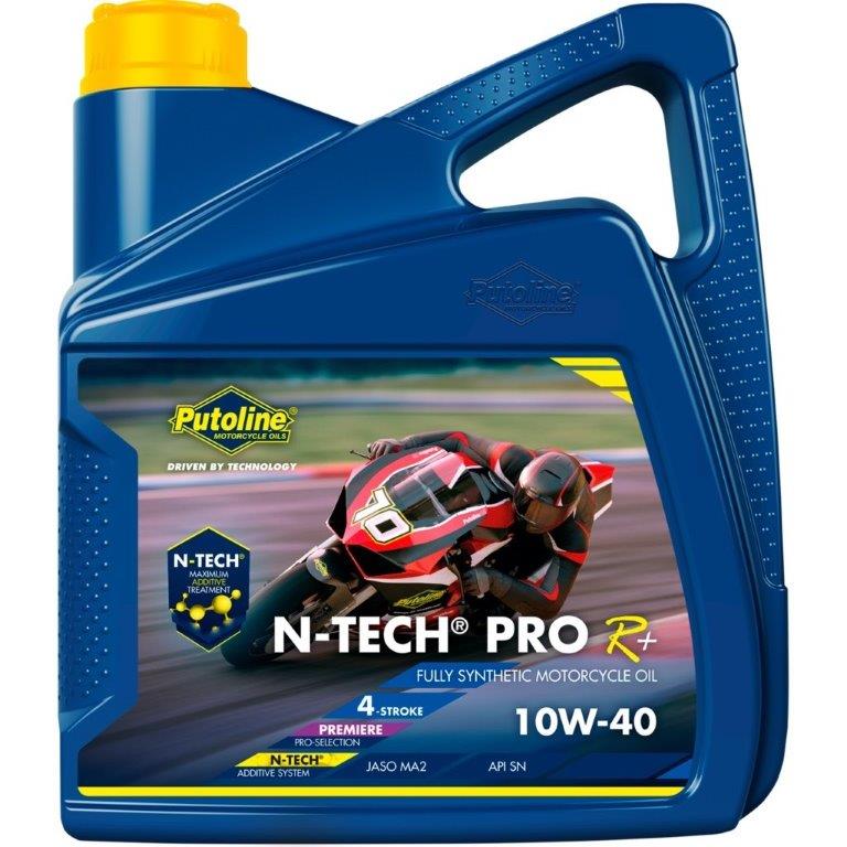 Putoline 4 liter N-TECH® Pro R+ 10W-40 vol-synthetische 4-takt motorfietsolie