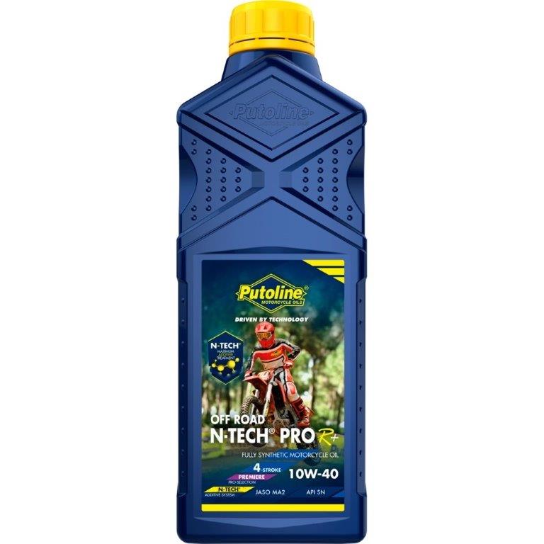 Putoline 1 liter N-TECH® Pro R+ Off Road 10W-40 vol-synthetische 4-takt motorfietsolie