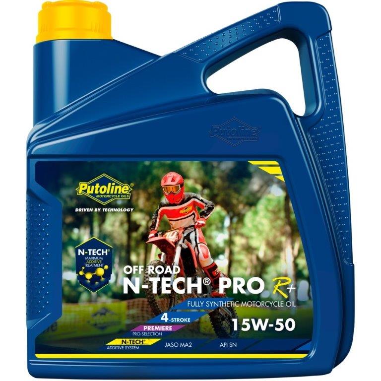 Putoline 4 liter N-TECH® Pro R+ Off Road 15W-50 vol-synthetische 4-takt motorfietsolie