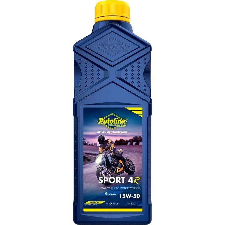 Putoline 1 liter Sport 4R 15W-50 semi-synthetische 4-takt motorfietsolie