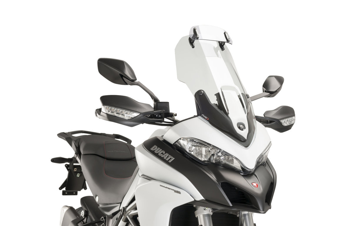 Puig Touring Windscherm Helder Met Opzet Ruitje Ducati Multistrada 950 / 1200 / 1260