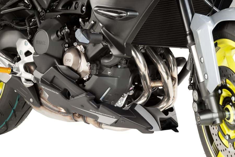 Puig Motorspoiler Yamaha MT 09 / SP / Tracer / Tracer 900 Met Originele Uitlaat Systeem Mat Zwart