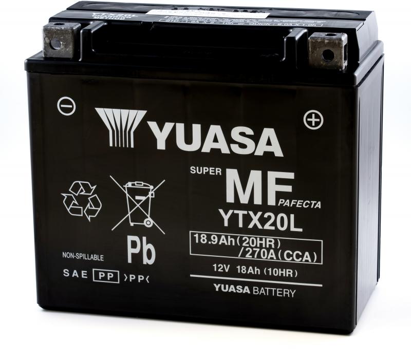 Yuasa Accu YTX20L onderhoudsvrije motorfiets accu