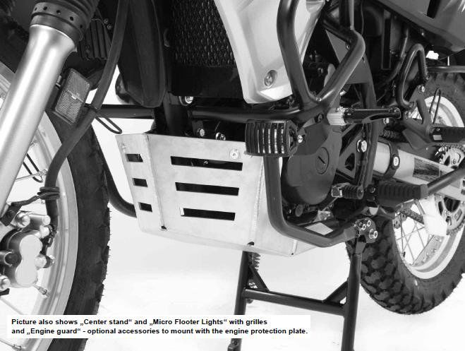 Hepco&Becker Aluminium Carterbescherming voor Kawasaki KLR650 vanaf 2008