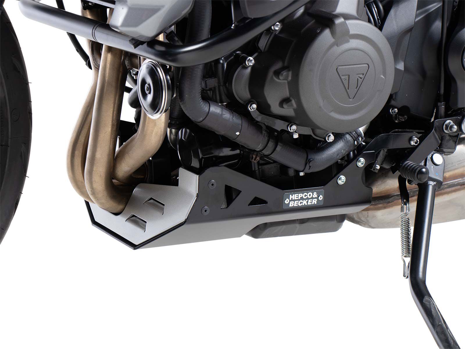 Hepco&Becker rood en zwart Aluminium Carterbescherming voor Triumph Tiger Sport 660 vanaf 2022