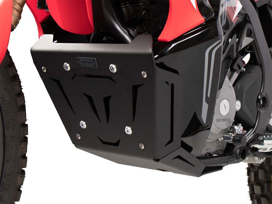 Hepco&Becker zwart Aluminium Carterbescherming voor  Honda CRF300 Rally vanaf 2021